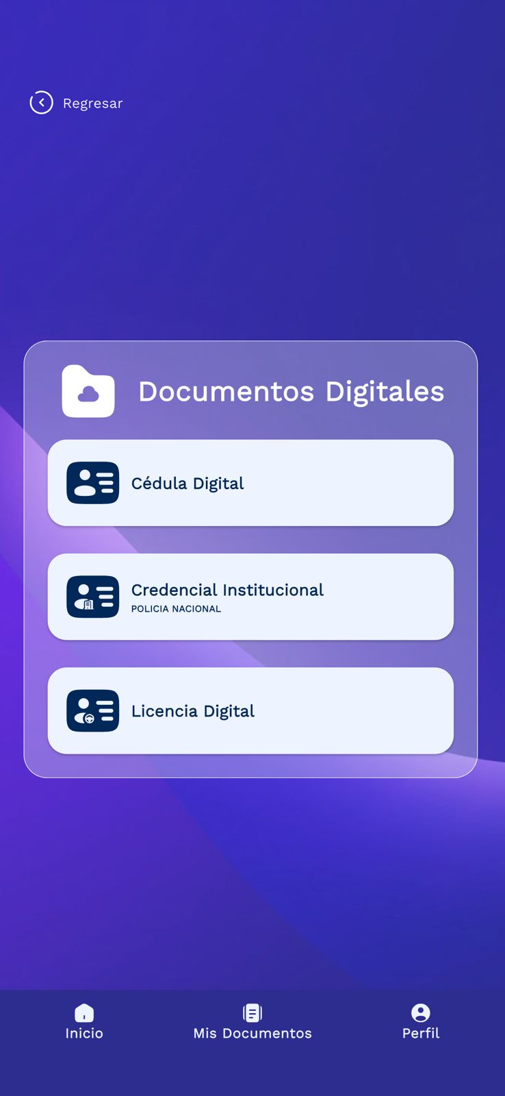 Licencia y Cédula Digital en la aplicación Gob.ec